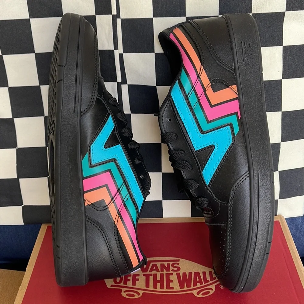 Vans Men’s Lowland CC Fader Black/Multi Sneakers - Picture 11 of 16